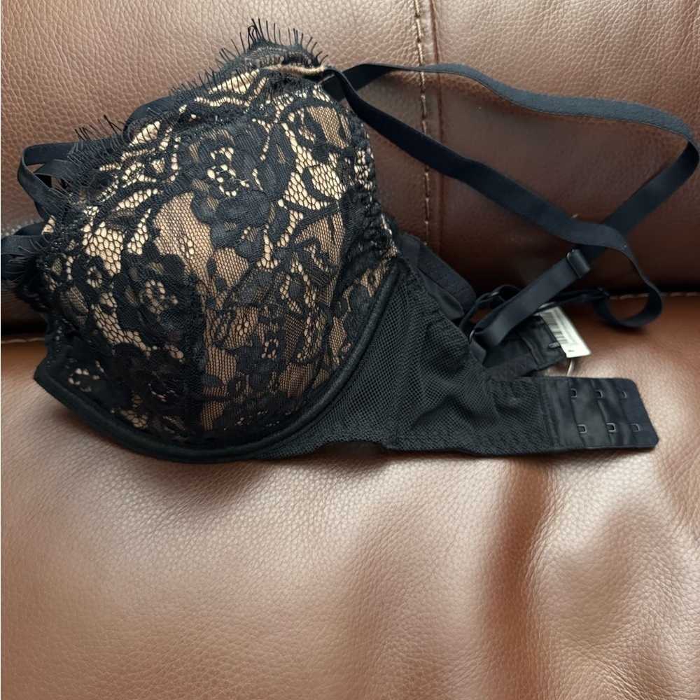 Adore Me Black Lace Bra Intimates